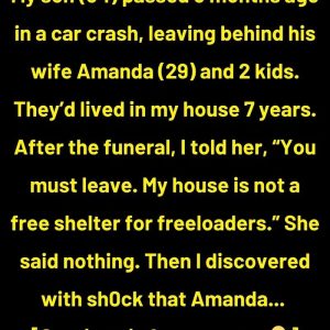 I Kicked Out My DIL and Grandkids After My Son’s D3ath,