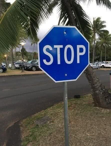 The Blue Stop Meaning