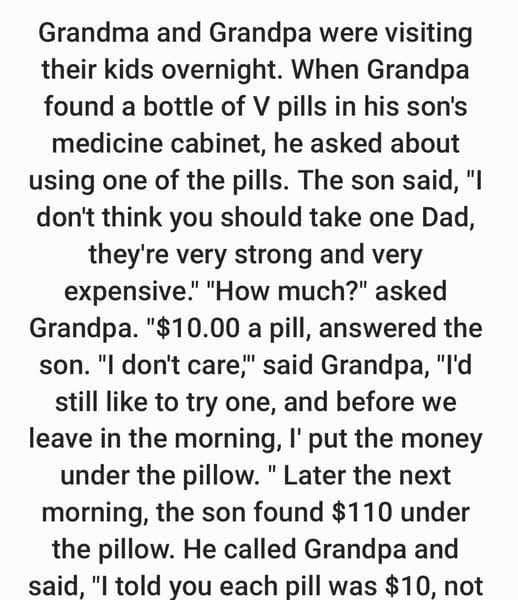 Story: Grandma and Grandpa were visiting