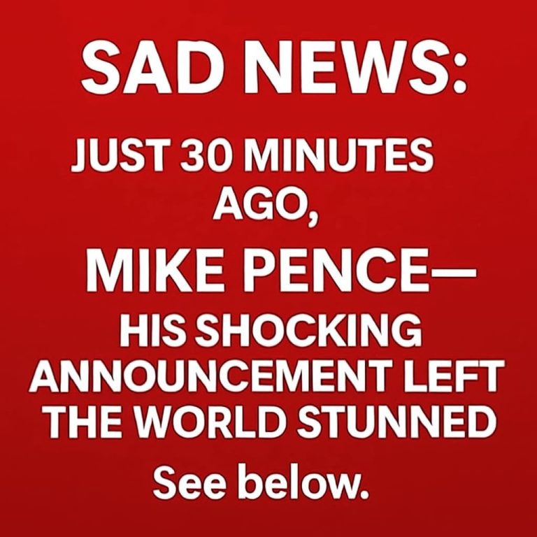 Mike Pence with tears in th