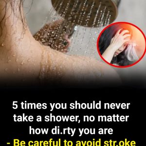 5 times you should never take a shower, no matter how
