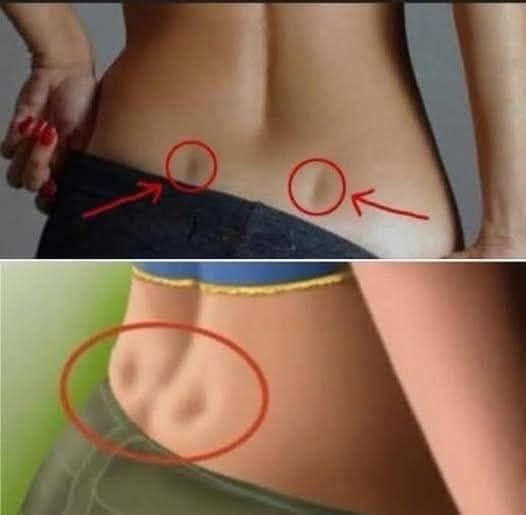 If you have these two holes in your back, it m