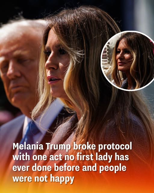 Melania Trump breaks first lady prot