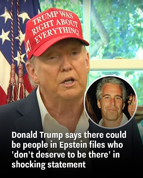 Donald Trump claims some names in the Epstein fil