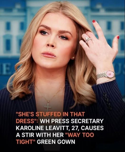 Karoline Leavitt’s Tight-Fitting Dress at a