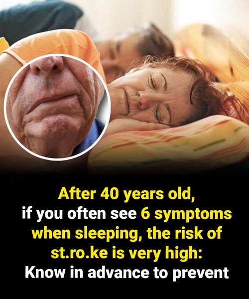 After 40 years old, if you often see 6 symptom