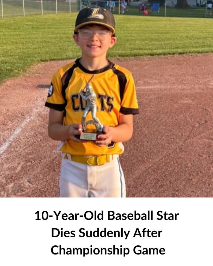10-year-old baseball star dies suddenly aft