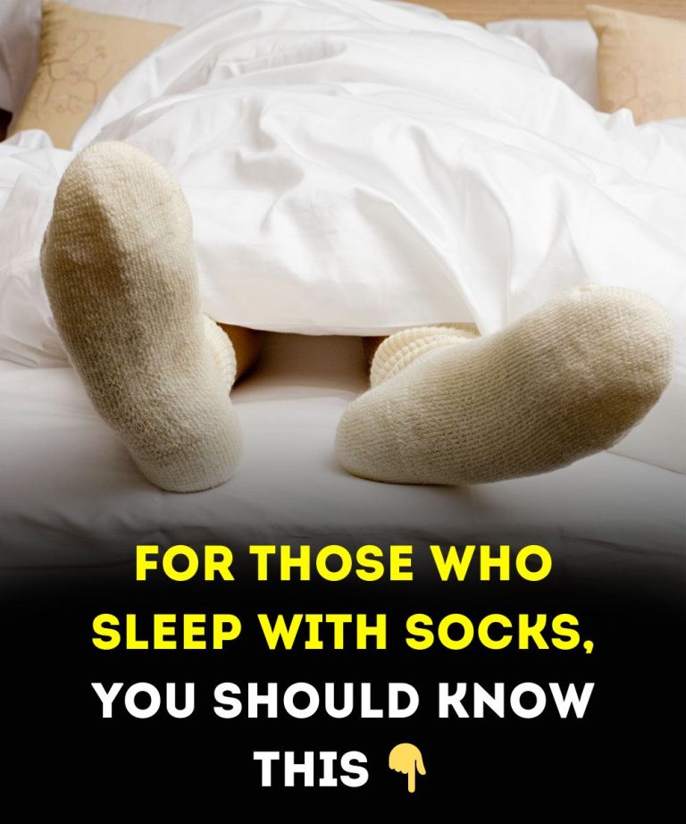 For those who sleep with socks, you should