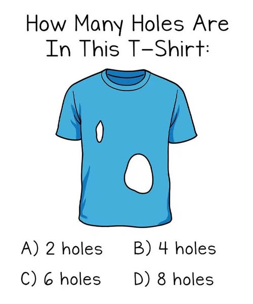 Just 14% Figure Out Correct Number Of Holes