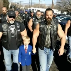 47 Bikers Showed Up To Walk My 5-Year-O