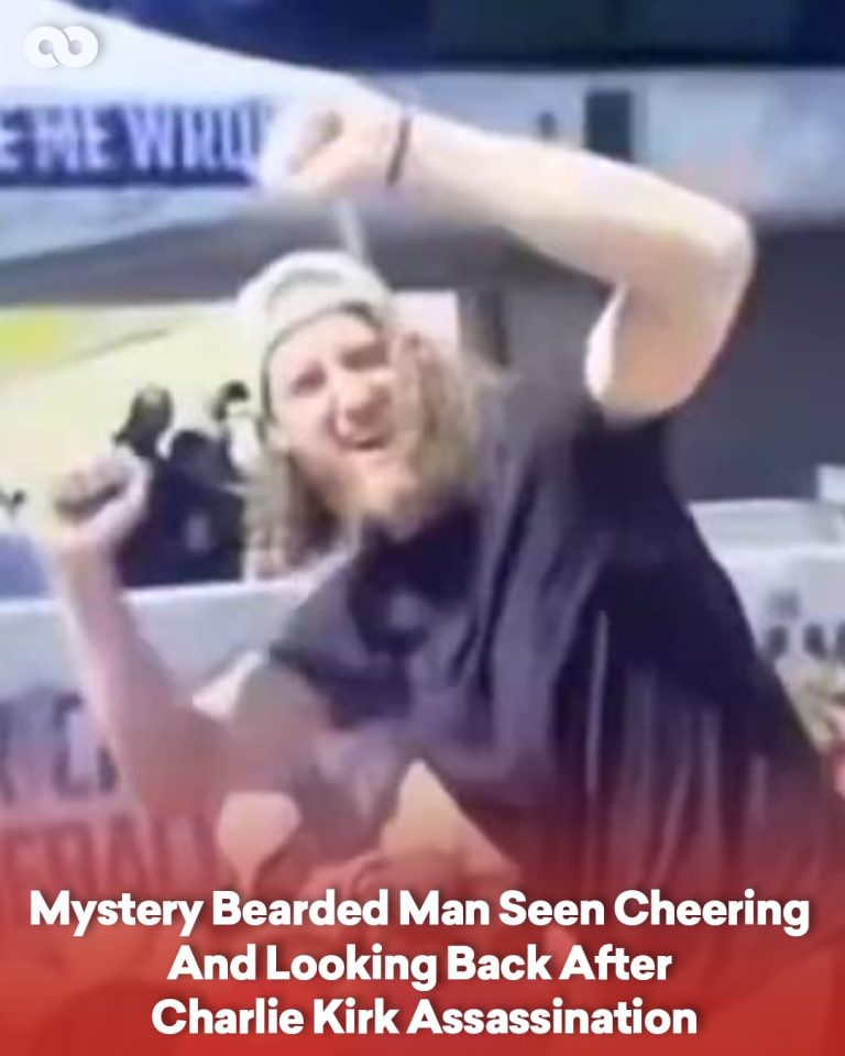 Mystery Bearded Man Seen Cheering And