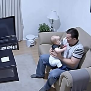 My husband was unaware of the camera, and I was