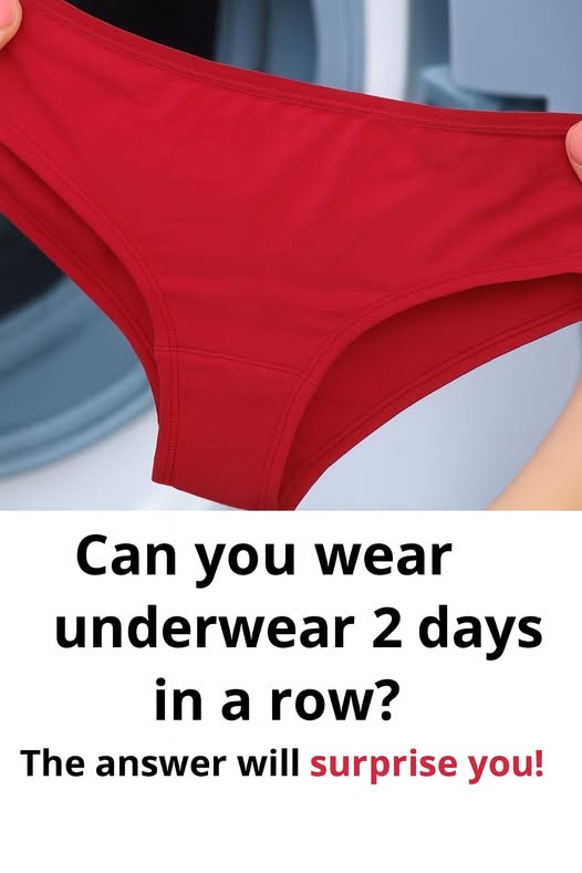 Can we wear underwear 2 days in a ro