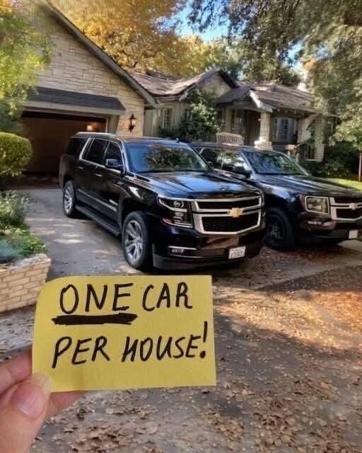 One Car Per House? Neighbor’s Plan Bac