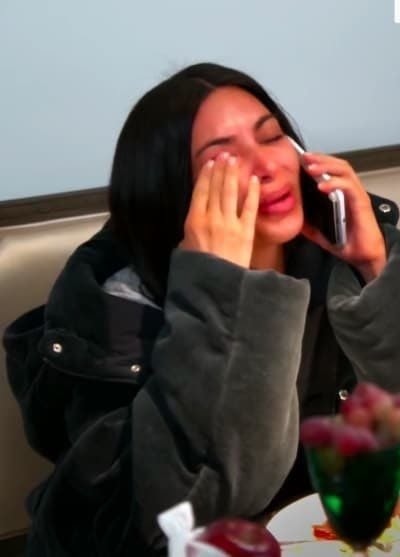 Kim Kardashian cries as she reve