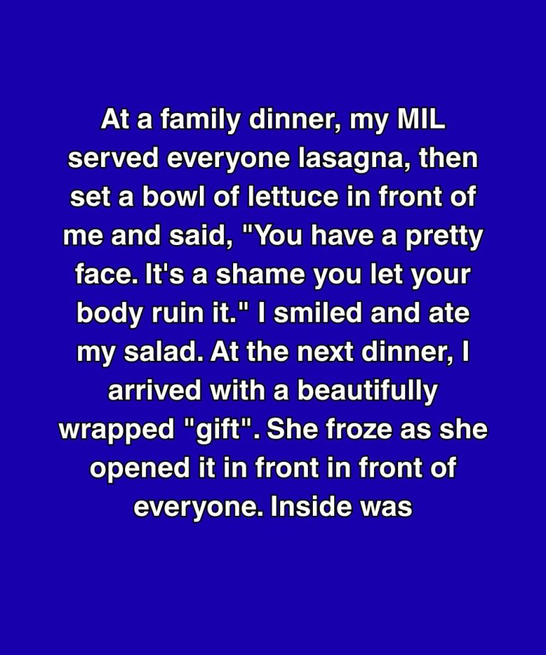 She Mocked My Weight At Every Family