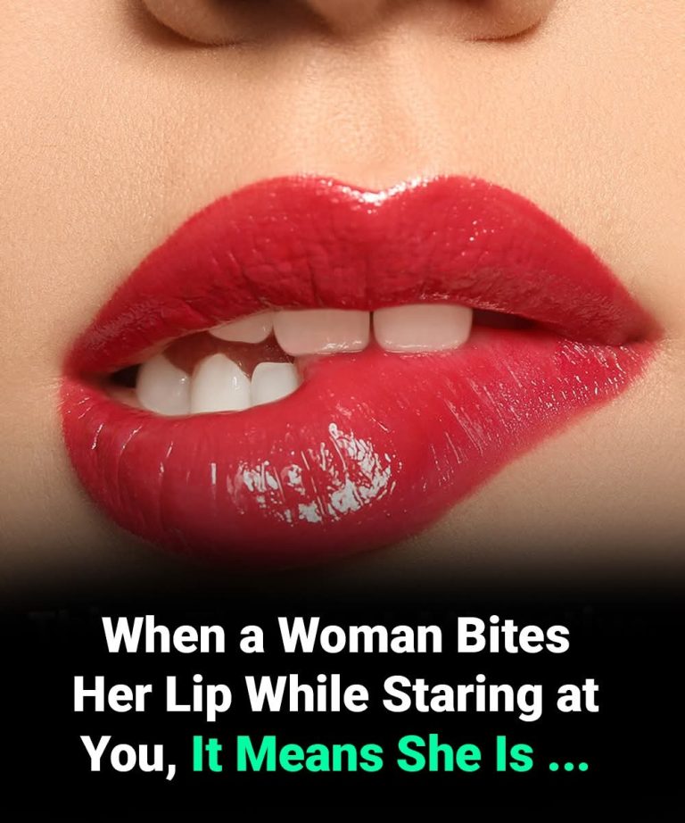 When a Woman Bites Her Lip While Looking
