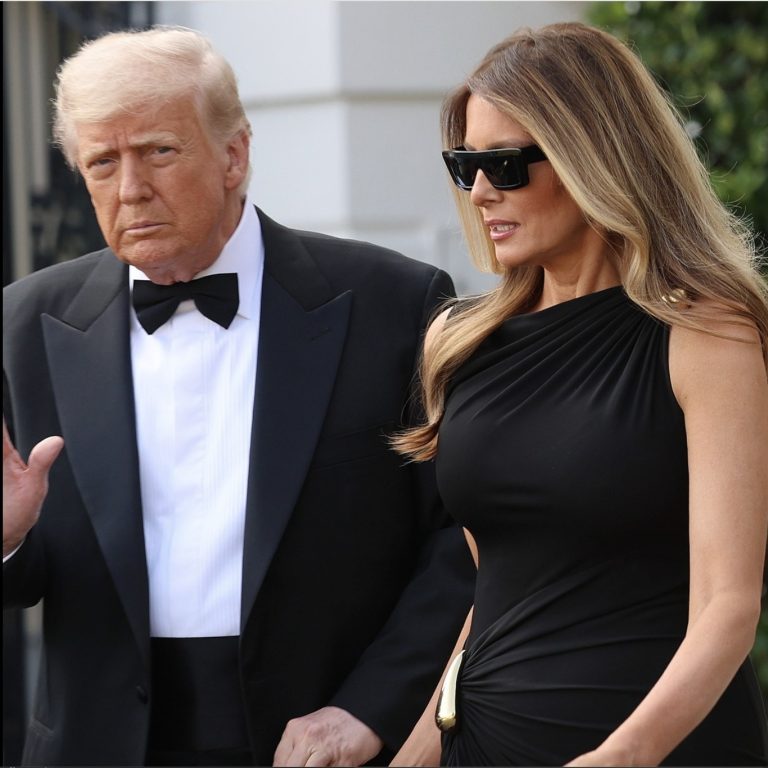 Trump and Melania photo spar