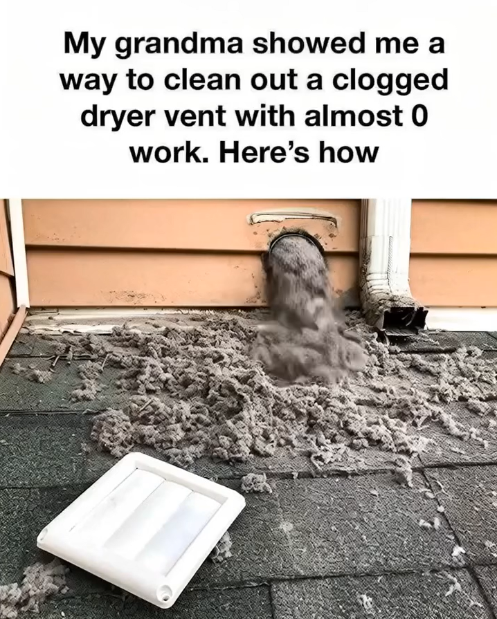 A Clever, Safe Dryer Vent Cleaning Me