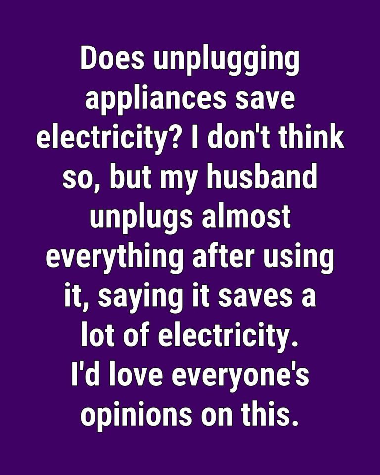 Does Unplugging Appliances Save