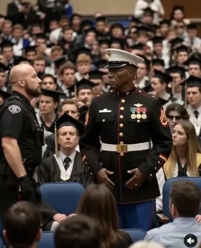 Security Approached a Marine at Graduation — Then Six Young Men Stepped Forward