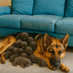 Biker Helps Starving German Shepherd