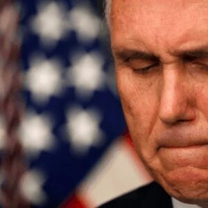 Mike Pence with tears in their eyes ma