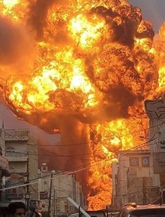 Breaking news as a massive fire erupts in