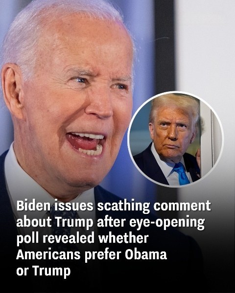 Biden fires back at Trump after a new poll