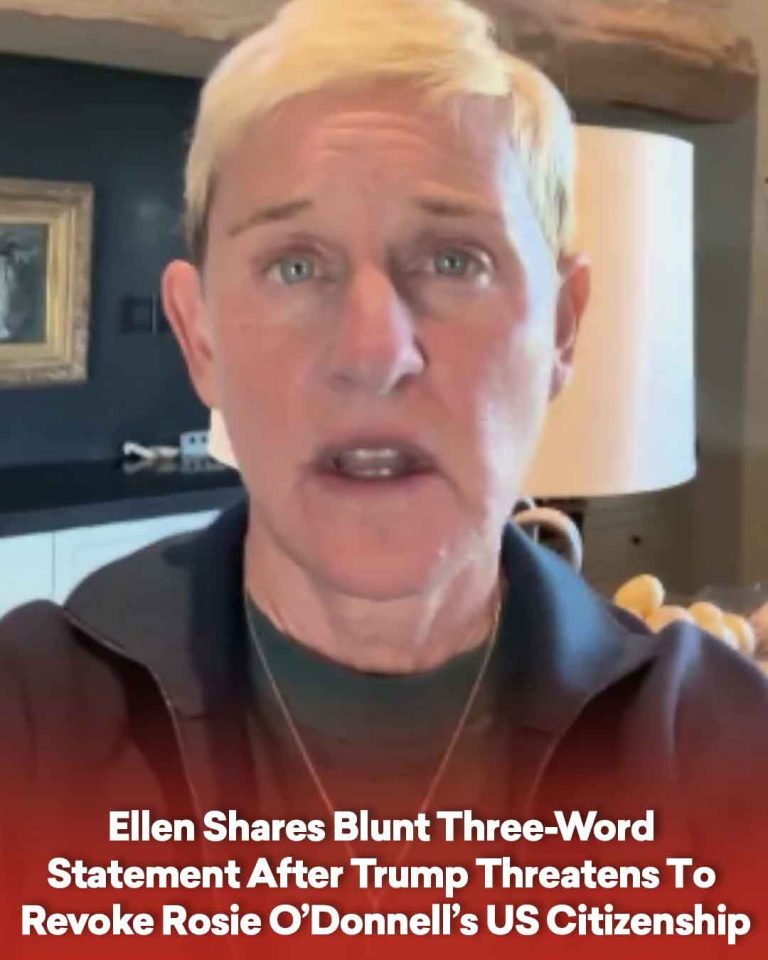 Ellen DeGeneres Shares Blunt Three-Word